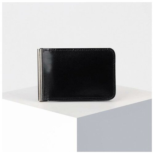 фото Зажим для купюр, отдел для монет, карт, цвет чёрный mikimarket