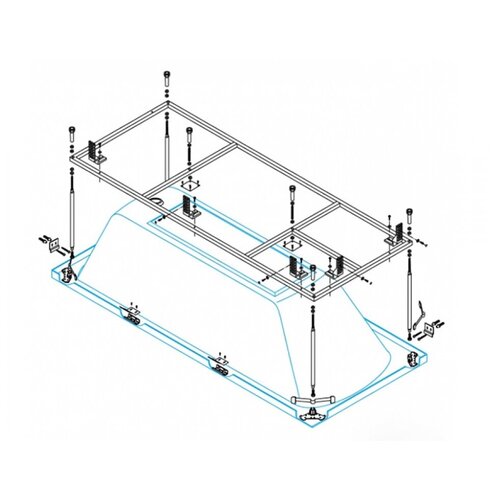 Каркас для ванны Cezares Metauro Wall METAURO-MF 180х80