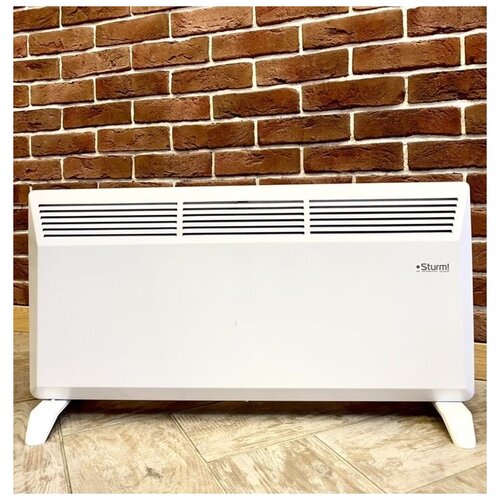 Конвекторный обогреватель электрический с термостатом STURM CH2000RF 2000Вт 25м2 напольный настенный Х-образный монолитный нагревательный элемент 489000₽