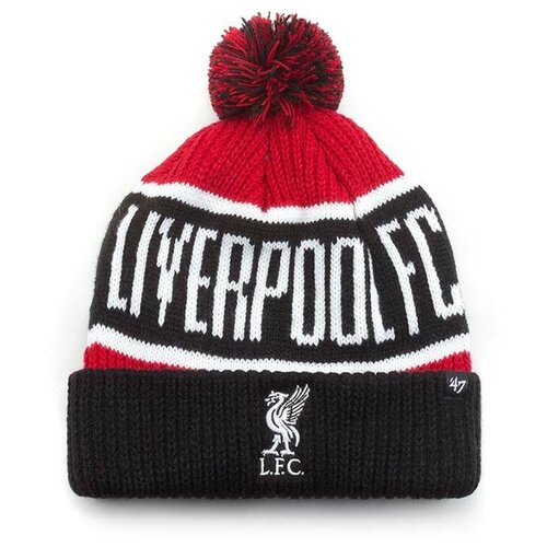 liverpool fc атрибутика для болельщиков футбол брелок фк ливерпуль Шапка '47 Brand, размер 55/60, красный, черный