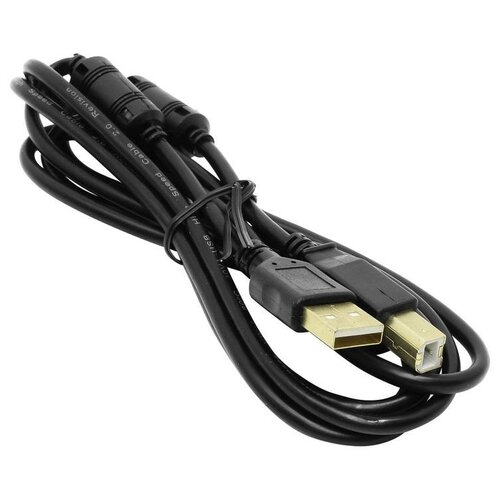 Кабель 5BITES EXPRESS USB2.0 / AM-BM / FERRITES / 1.8M / BLACK (UC5010-018A)