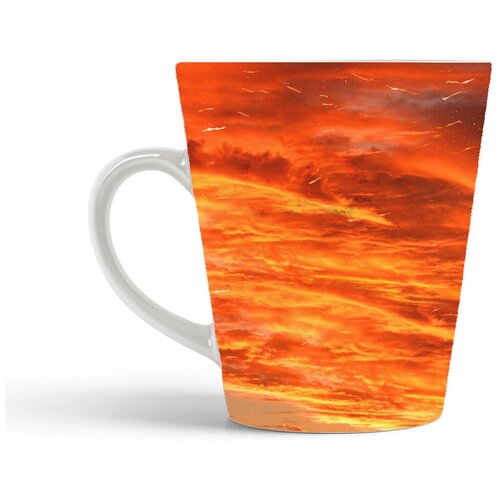 фото Кружка-латте coolpodarok огненные облака