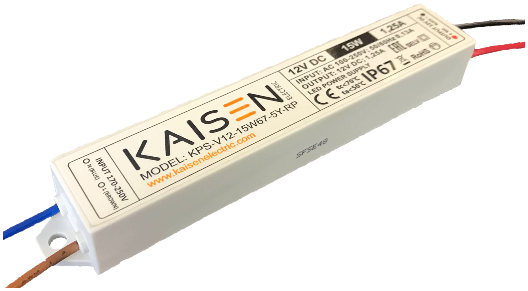 Блок питания Kaisen для LED KPS-V12-15W67-5Y-RP