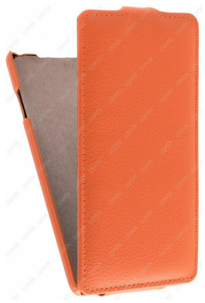 Кожаный чехол для Xiaomi Mi Note Art Case (Оранжевый)