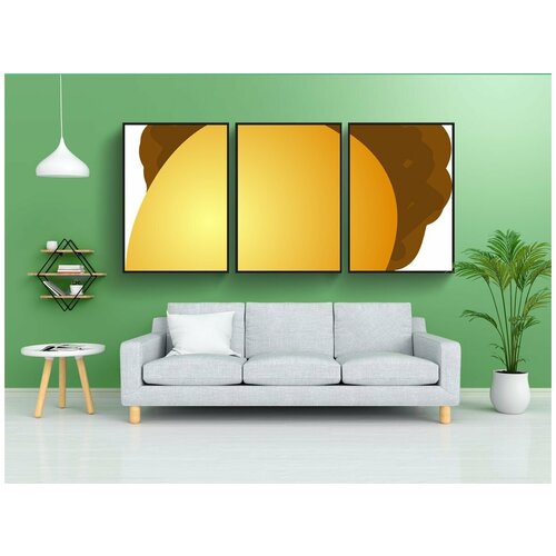 фото Набор модулных постеров для интерьера "желудь, орех, фрукты" 60x90 см. в тубусе, без рамки lotsprints