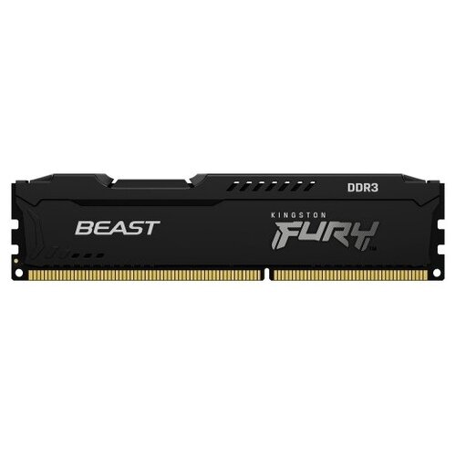 Модуль памяти Kingston DDR3 4Gb 1866MHz Fury Beast KF318C10BB4 черный 286600₽