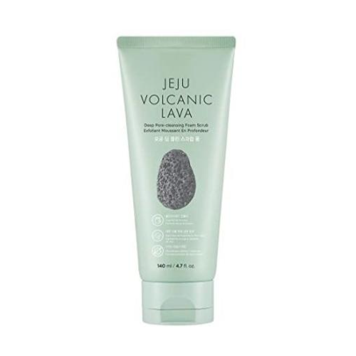 Пенка-скраб для умывания с вулканическим пеплом THE FACE SHOP Jeju Volcanic Lava Deep Pore-Cleansing Foam Scrub 140ml