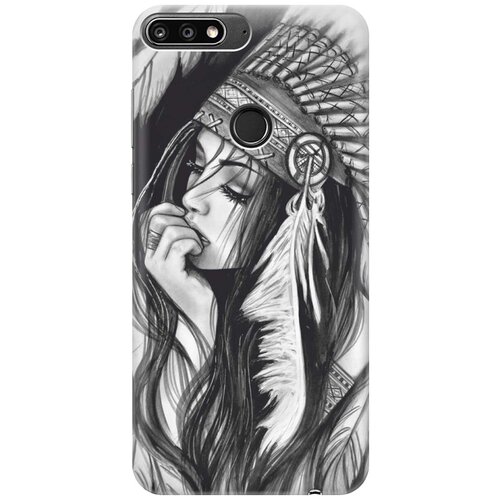 фото Re:pa накладка transparent для huawei nova 2 lite с принтом "эскиз девушки"