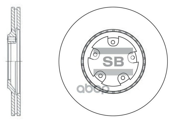 Диск Тормозной Передний Sangsin Brake Sd1034