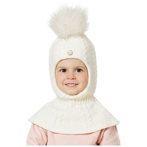 фото Шапка-шлем для девочки kotik торри 2 года белый