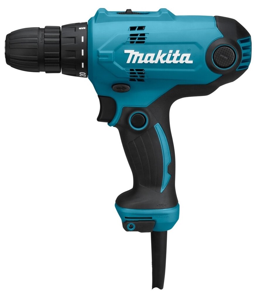 Шуруповерт сетевой Makita DF0300X3 + набор бит D-65028 10 шт.