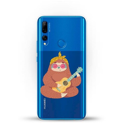 фото Силиконовый чехол лама с гитарой на huawei y9 prime (2019) andy & paul