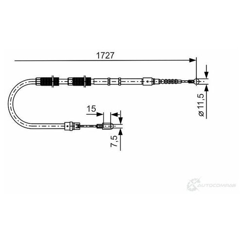 1987477259 Трос, стояночная тормозная система BOSCH