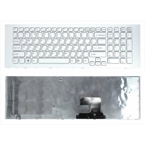 Клавиатура keyboard 148972311 для ноутбука Sony VPC-EJ VPCEJ белая 1107₽