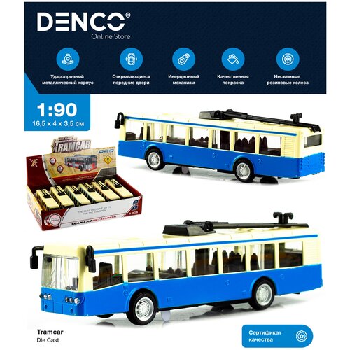 Металлический трамвай Die Cast 