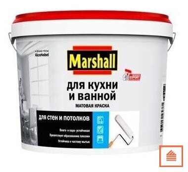 Краска водно-дисперсионная Marshall для кухни и ванной