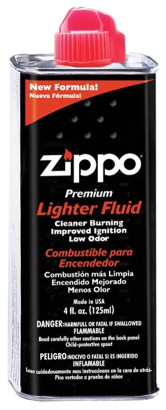 Подарочный набор Zippo 50R, кремни и топливо 125мл - фотография № 5