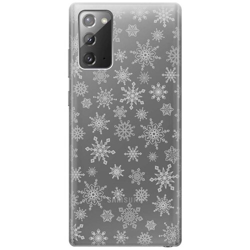 Чехол - накладка Transparent 3D для Samsung Galaxy Note 20 с принтом Fairy Snowflakes чехол накладка transparent 3d для samsung galaxy a10 с принтом fairy snowflakes