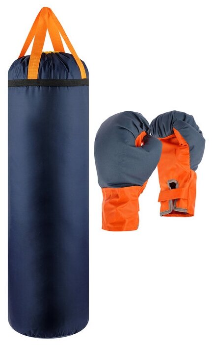 Детский боксёрский набор «Гигант», перчатки и груша d=25 см, h=80 см, цвета микс