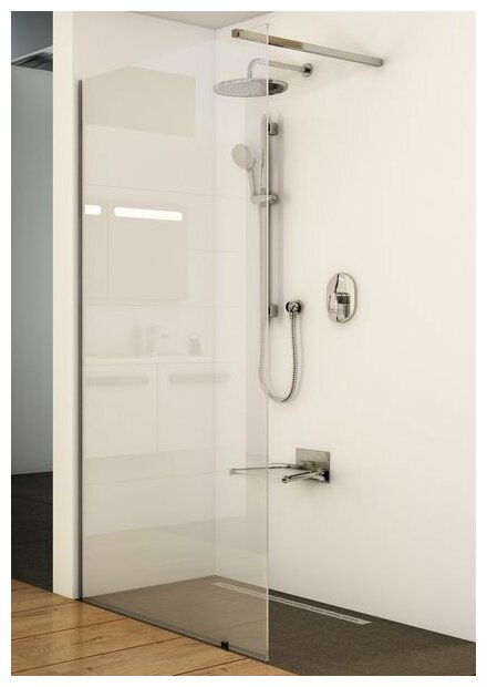 Душевое ограждение Ravak Walk-In Wall 2000x900 алюминий GW9W70C00Z1 - фотография № 1