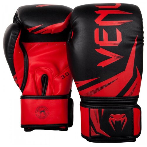 Venum боксерские тренировочные перчатки Challenger 3.0 черно- красные 10 унций