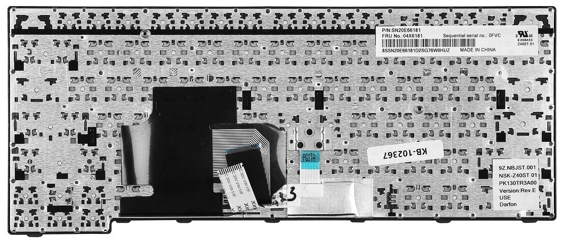 Клавиатура для ноутбука Lenovo ThinkPad E450 E455 E460 E465 pn PK130TR1A00 NSK-Z41ST