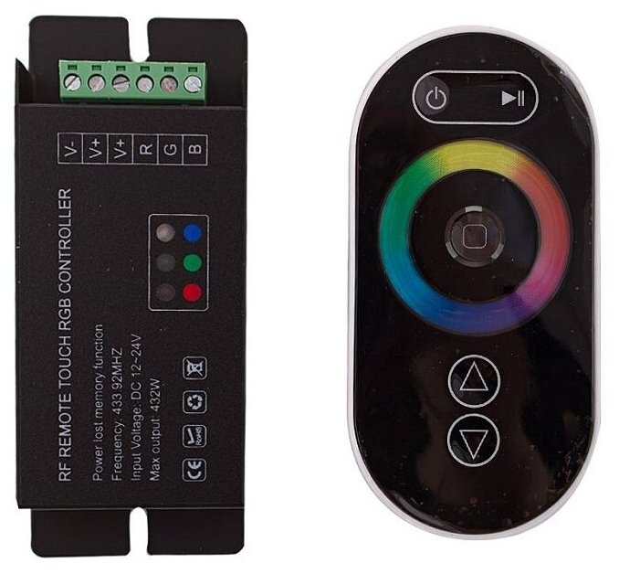 Контроллер сенсорный RGB (TOUCH) iPhone дизайн 216W 432W 18A радио