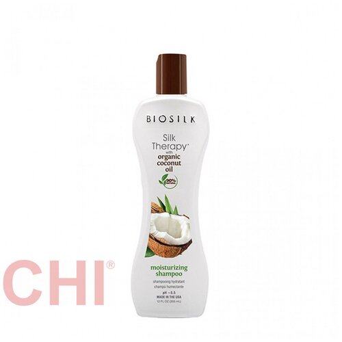 Шампунь chi biosilk silk therapy & organic coconut oil moisturizing shampoo несмываемое средство с органическим кокосовым маслом для волос и кожи biosilk silk therapy with organic coconut oil leave intreatment for hair and skin 167 мл