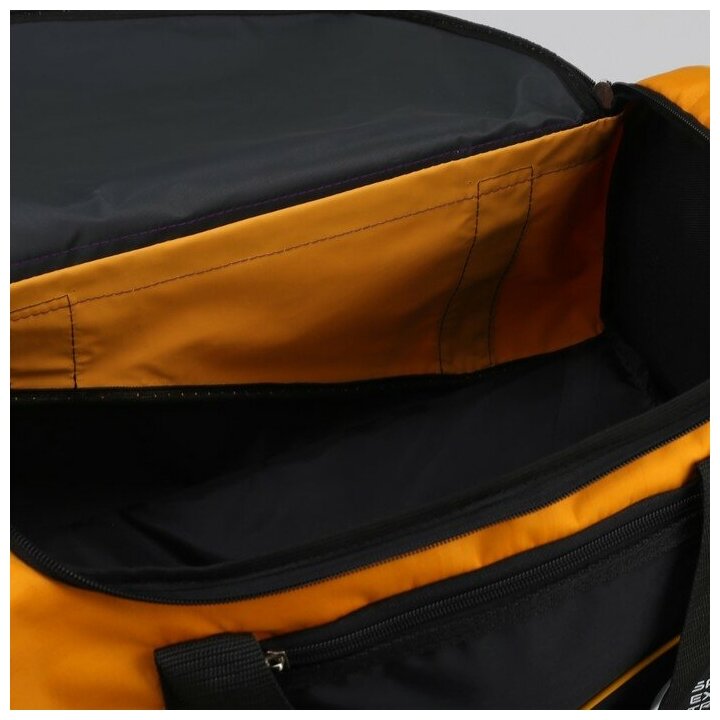 Зфтс Сумка спортивная, отдел на молнии, 3 наружных кармана, длинный ремень, цвет чёрный/жёлтый - фотография № 5