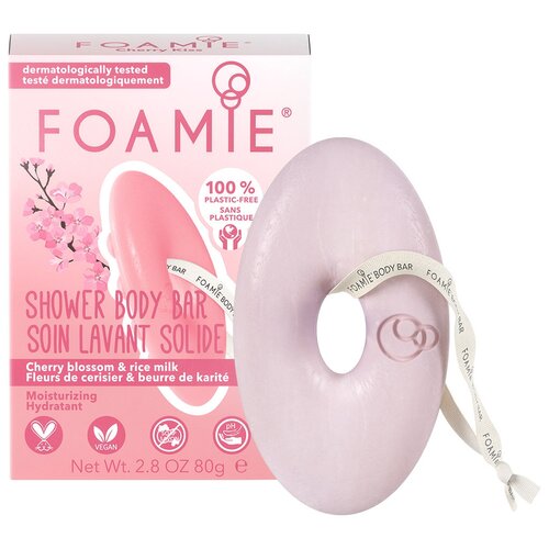 Очищающее средство для тела без мыла Foamie Cherry Kiss с ароматом вишни и рисовым молочком