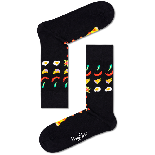 Носки Happy Socks, размер 36-40, мультиколор, черный