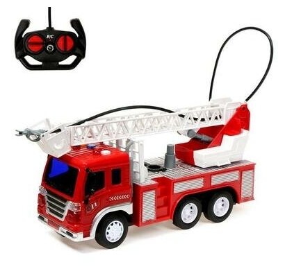 Машина радиоуправляемая Пожарная охрана, стреляет водой, 1:16, работает от аккумулятора 5145042 .