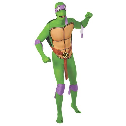 фото Карнавальный костюм rubie's черепашка-ниндзя донателло вторая кожа взрослый, m (48-50)