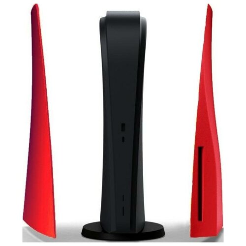Съёмные боковые панели для Sony PlayStation 5 (Красный) (0582) (PS5) 2 силиконовых чехла oivo на рукоятки геймпада sony dualsense 2 накладки на стики чёрный iv p5226
