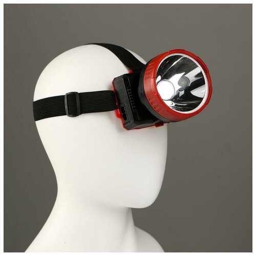 фото Мастер к фонарь налобный аккумуляторный "мастер к." mha-w1d1 (1w), 800 mач, время работы 2 ч