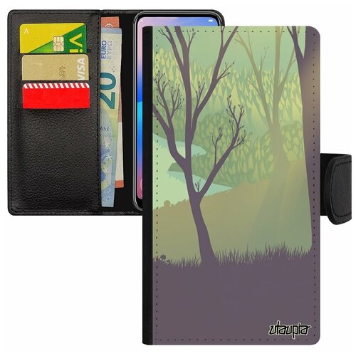 фото Чехол- книжка на телефон apple iphone 7, "лесные розы" розы природа utaupia