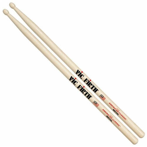 VIC FIRTH AMERICAN CLASSIC Metal барабанные палочки, орех, деревянный наконечник барабанные палочки vic firth american classic extreme 5a nylon