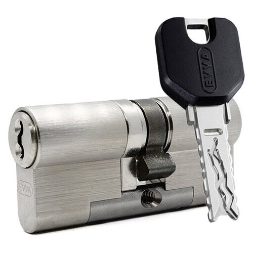 Цилиндр EVVA 4KS ключ-ключ (размер 66х36 мм) - Латунь (5 ключей)
