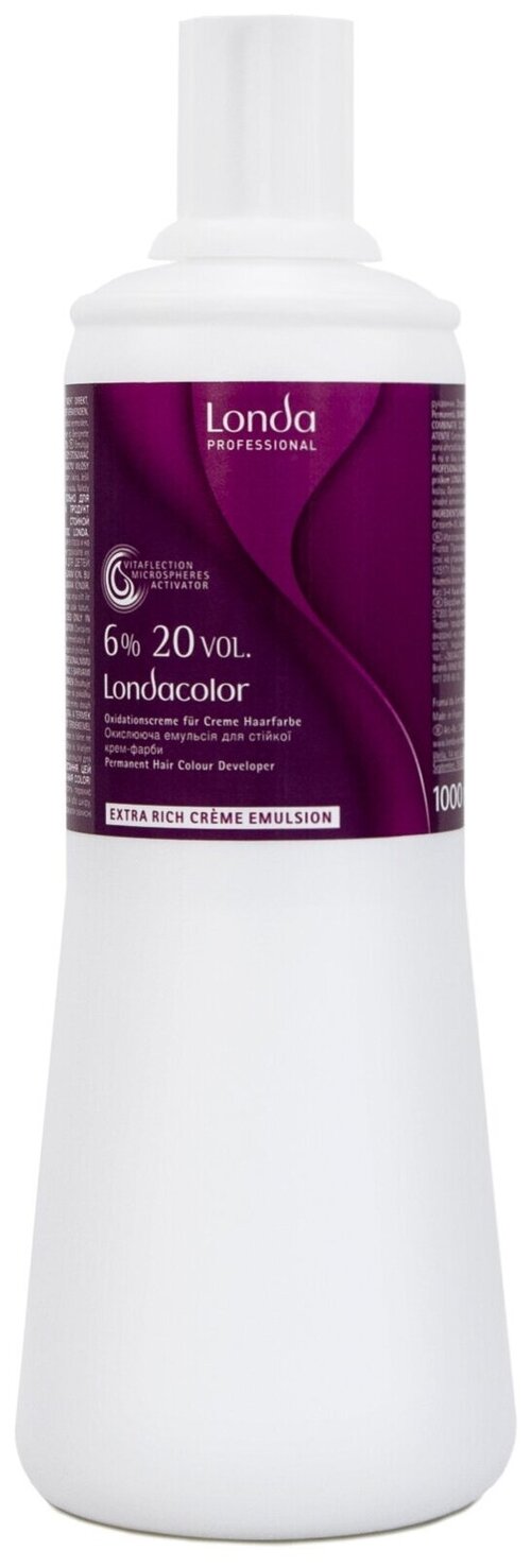 Londa Professional Londacolor Окислительная эмульсия для стойкой крем-краски Extra Rich Creme Emulsion 6 %, 1000 мл, 1000 г