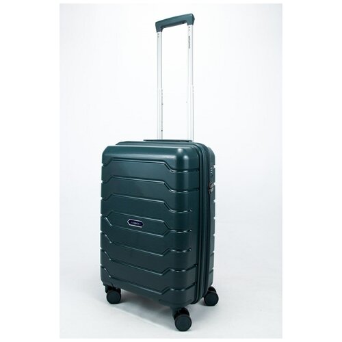 фото Mironpan чемодан маленький pp (ромб. полосы) с расширением темно-зеленый s малый (ручная кладь) тёмно-зелёный sweetbags