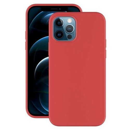 фото Чехол- накладка силикон deppa gel color case d-87751 для iphone 12/ 12 pro (6.1") 1.0мм красный