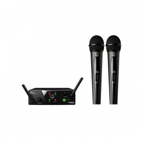 AKG WMS40 Mini2 Vocal Set US25AC - вокал радиосистема с 2 -мя ручными передатч 53755393МГц 4031600₽