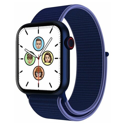 фото Умные часы iwo hw18 series 6, два ремешка, 40мм, синие
