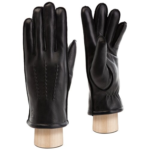 Перчатки мужские кожаные ELEGANZZA, размер 8.5(S), черный