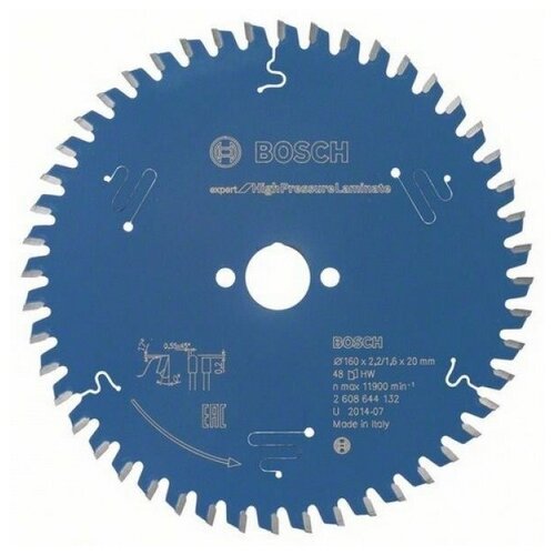 фото Пильный диск bosch expert for high pressure laminate 160x20x2.2/1.6мм (48зуб) (2608644132)