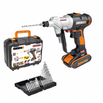 Дрель-шуруповерт аккумуляторная WORX Switchdriver WX176.9, 20Нм, 20В (1 аккумулятор 2 Ач + зарядное устройство, в кейсе) - изображение