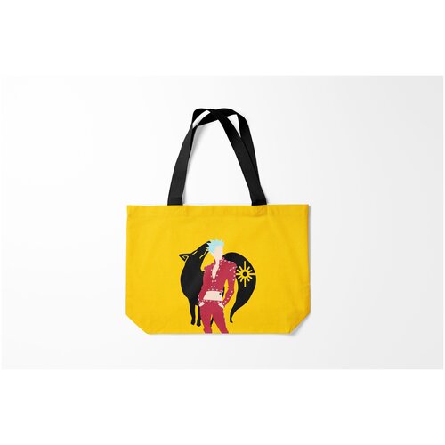 фото Сумка-шоппер / 46х35 см / аниме / ban желтый фон burnettie