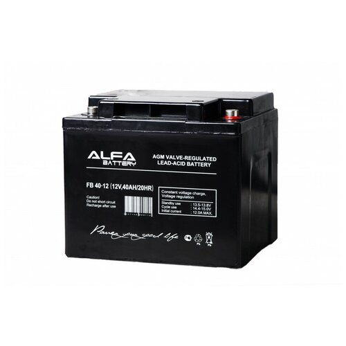 Аккумулятор ALFA BATTERY FB 40-12 свинцово кислотный аккумулятор alpha battery fb 4 5 12 12 в 4 5 ач 2 штуки