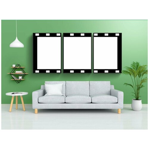 фото Набор модулных постеров для интерьера "рамка рисунка, фильм, чернить" 60x90 см. в тубусе, без рамки lotsprints