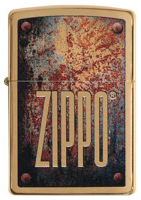 Зажигалка ZIPPO 29879 Rusty Plate Design - фотография № 9